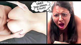 FIRST TIME ANAL! - Very painful anal astonish anent a sexy 18 year age-old Latina college student.